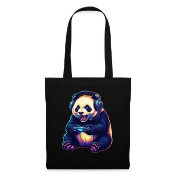 Perroquets Jeux vidéo d’animaux Jeux drôles - Sac en tissu - noir - Devant