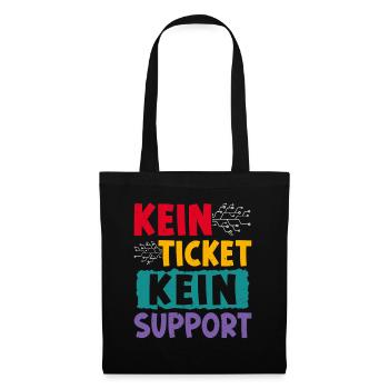 Nerd Computer NO TICKET NO PROBLEM FUNNY - Tote Bag - black - Front