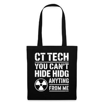 CT Tech: Nothing to hide - Tote Bag - black - Front