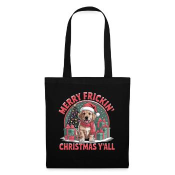 Merry Frickin Christmas Yall Lustiger Weihnachts - Tote Bag - black - Front