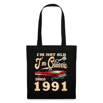 Not old, I'm classic 1991 car - Tote Bag - black - Front