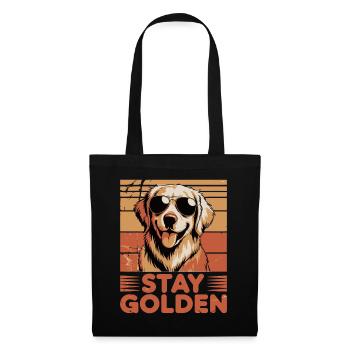 Golden Labrador Retriever Stay Golden - Tote Bag - black - Front