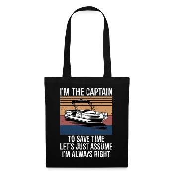 Captain of The Boat - Tote Bag - black - Front