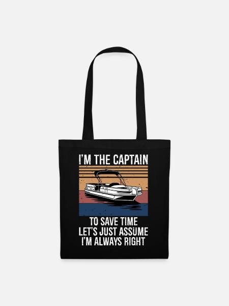 Captain of The Boat - Stoffbeutel - Schwarz