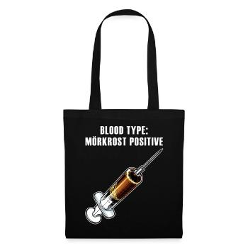 Groupe sanguin de Mörkrost - Sac en tissu - noir - Devant