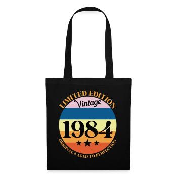 1984 Vintage Birthday Gift 84 Birthday - Tote Bag - black - Front