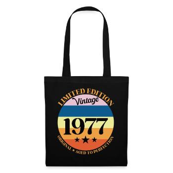 1977 Vintage Birthday Gift 77 - Tote Bag - black - Front
