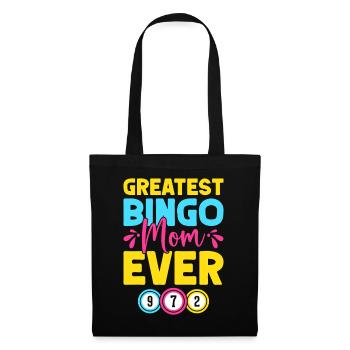 Bingo Game Greatest Bingo Mom Ever Bingo - Tote Bag - black - Front
