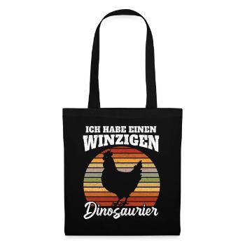 Petit Dicton du Dinosaure - Sac en tissu - noir - Devant
