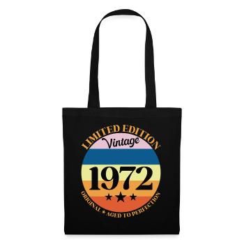 1972 Vintage Birthday Gift 72 - Tote Bag - black - Front