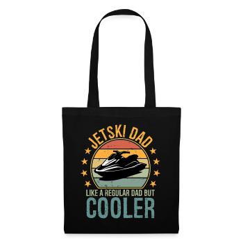 Vintage Retro Jet Ski Dad Like A Regular jetski - Stoffbeutel - Schwarz - Vorne
