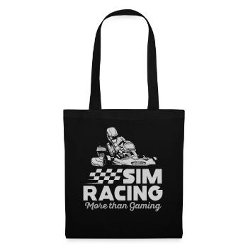 Sim Racing : plus que le jeu vidéo - Sac en tissu - noir - Devant