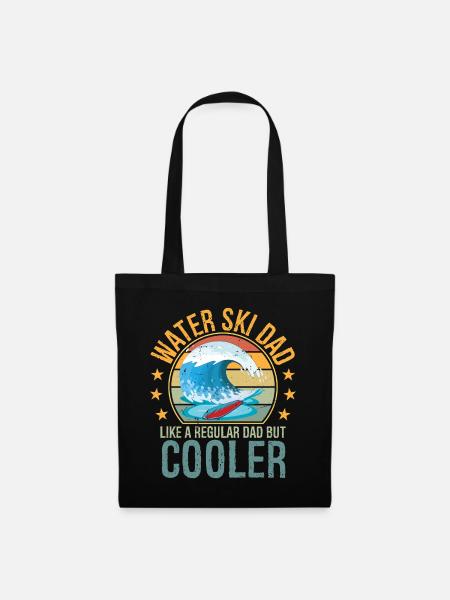Waterski Dad Fathers Day Ski Lover Dad Water Ski - Stoffbeutel - Schwarz