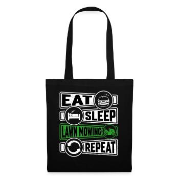 Eat Sleep Lawn Mowing Repeat - Tote Bag - black - Front