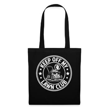 Reste loin de mon club de pelouse - Sac en tissu - noir - Devant
