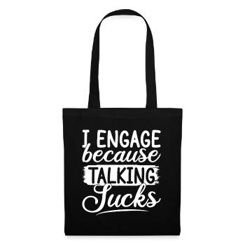 Citation d’assistant social : Prendre des services sociaux est nul - Sac en tissu - noir - Devant