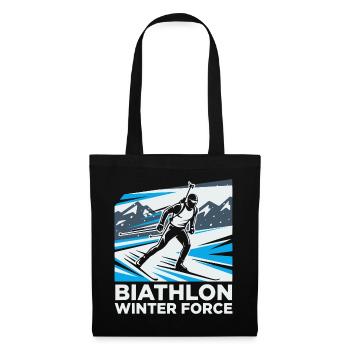 Biathlon Athlete Sport Sport Winter Sports - Tote Bag - black - Front