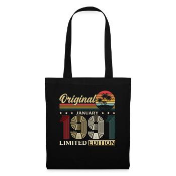 35e anniversaire Original janvier 1991 - Sac en tissu - noir - Devant