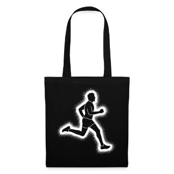 Course à pied, jogging, coureurs masculins garçons - Sac en tissu - noir - Devant