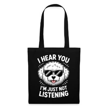Bichon Frisé Sayings Funny Bichon Frisé Gift - Tote Bag - black - Front