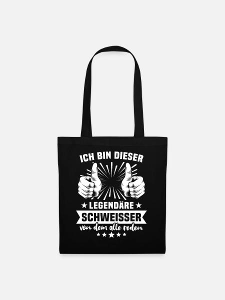 Schweisser Legende - Stoffbeutel - Schwarz