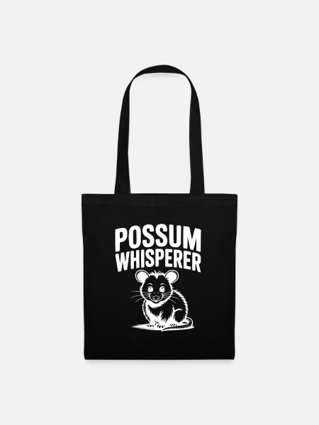 Opossum-Flüsterer - Stoffbeutel - Schwarz