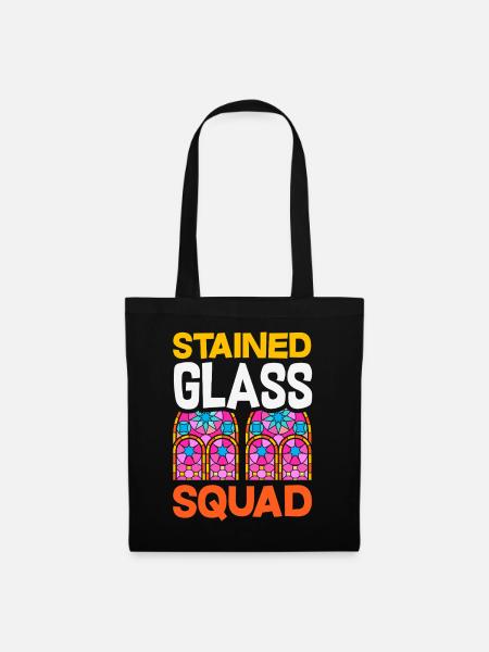Buntglas-kunst Buntglas-künstler - Stoffbeutel - Schwarz