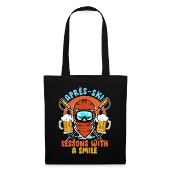 Moniteur de ski APRES-SKI COURS AVEC LE SOURIRE Lustig - Sac en tissu - noir - Devant