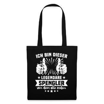 Spengler Legende - Stoffbeutel - Schwarz - Vorne
