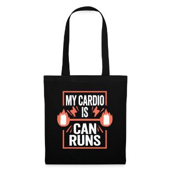 Energy Drink My Cardio Is Can Runs - Tote Bag - black - Front
