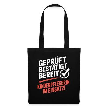 Tested confirmed ready to be a nanny in the - Tote Bag - black - Front