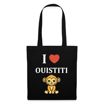 ouistiti - Sac en tissu - noir - Devant