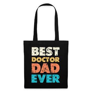 Best Doctor Dad Ever - Stoffbeutel - Schwarz - Vorne
