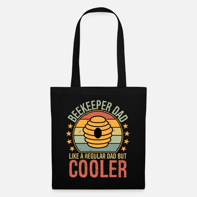 Beekeeper Dad Like Regular Dad But Cooler Father's - Tote Bag - black