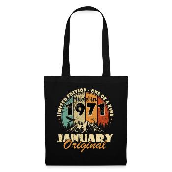 January Original 1971 Limited Edition - Stoffbeutel - Schwarz - Vorne