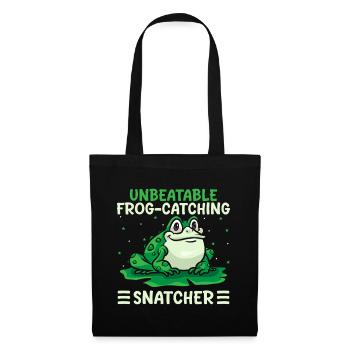 Frog Catcher Unbeatable Frog-Catching Snatcher - Stoffbeutel - Schwarz - Vorne