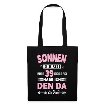 39 Years Relationship Anniversary Wedding Anniversary - Tote Bag - black - Front