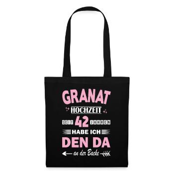42 Years Relationship Anniversary Wedding Anniversary - Tote Bag - black - Front
