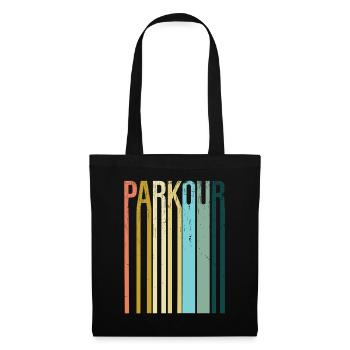 Parkour Retro Vintage - Stoffbeutel - Schwarz - Vorne