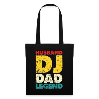 Husband DJ Dad Legend - Tote Bag - black - Front