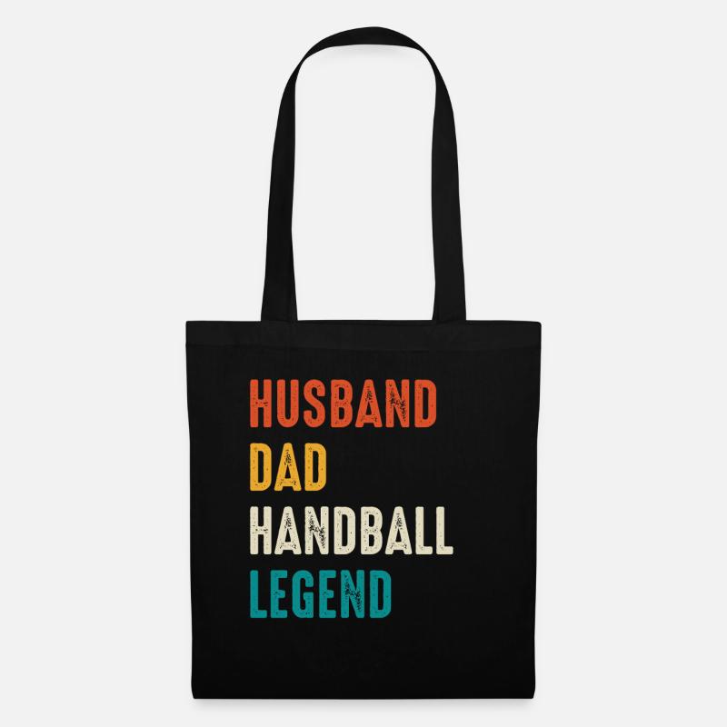 Handball Legende Vater Ehemann - Stoffbeutel - Schwarz