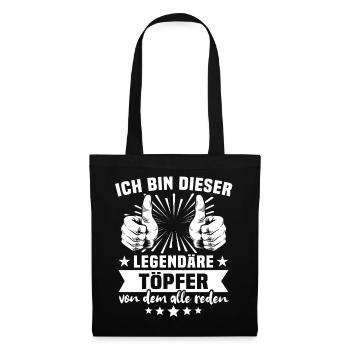 Pottery legend - Tote Bag - black - Front