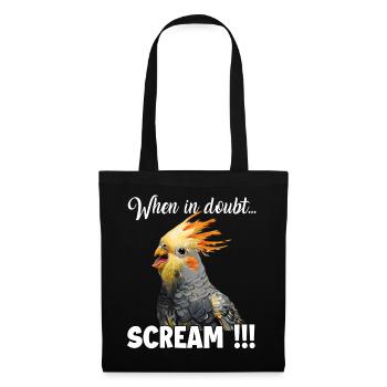 Creative Gifts Cockatoo Holder and Cockatiel - Tote Bag - black - Front