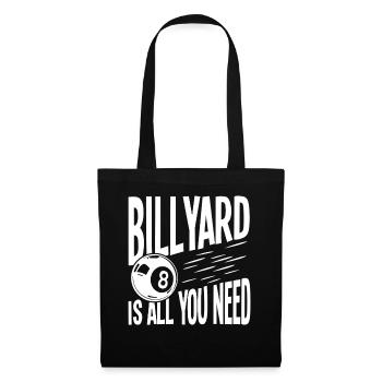 Billyard Is All You Need - Pool Lover - Tote Bag - black - Front
