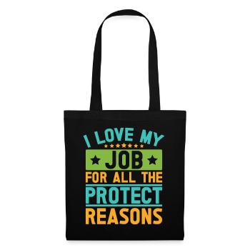 Insurance Agent Love My Job Funny Insurance Broker - Tote Bag - black - Front