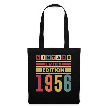 Jubiläum 1956 Vintage Limited Edition Retro - Stoffbeutel - Schwarz - Vorne