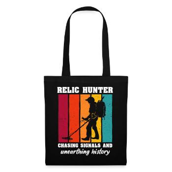 Recherche de reliques au détecteur de métaux - Sac en tissu - noir - Devant