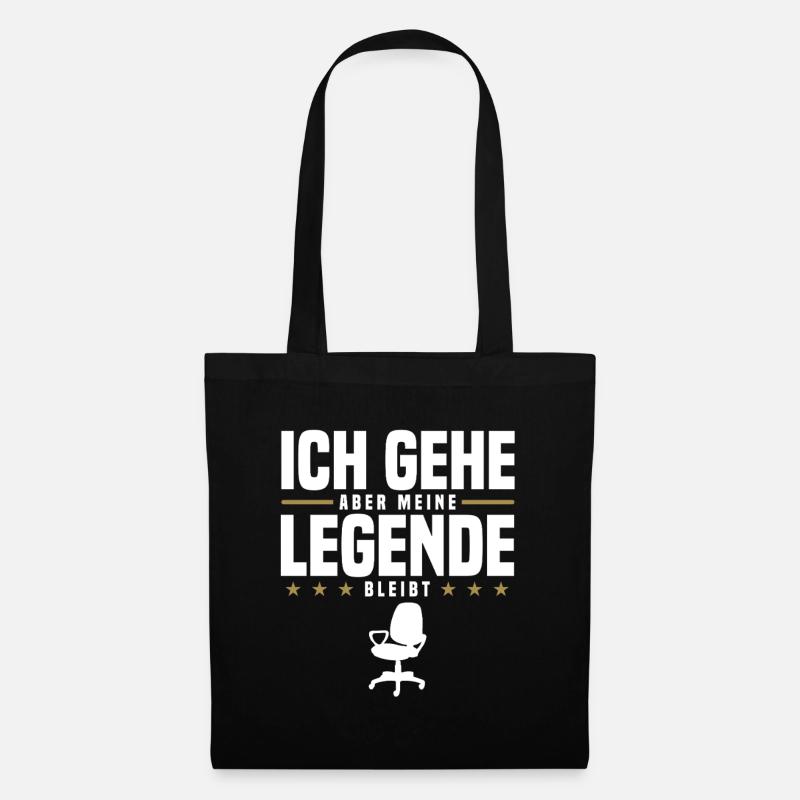 Abschied Kollege - Stoffbeutel - Schwarz