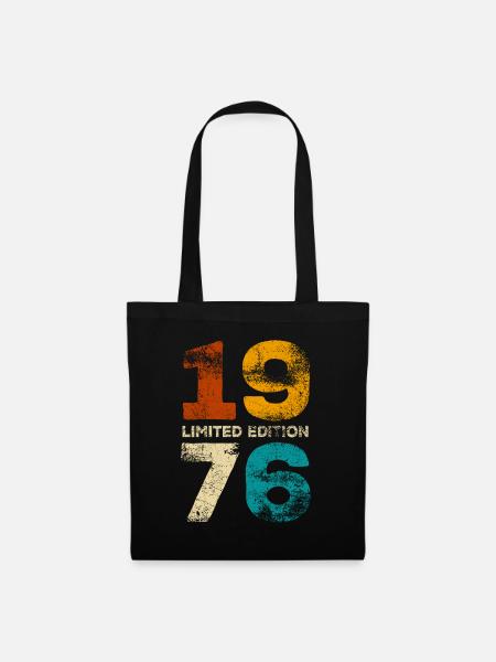 Limited Edition 1976 Retro Geburtstag Geschenk - Stoffbeutel - Schwarz