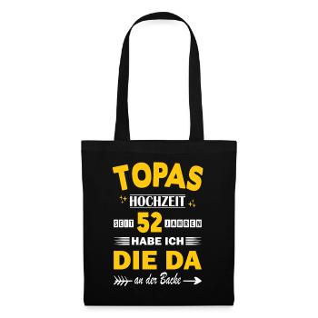 52 Years Relationship Anniversary Wedding Anniversary - Tote Bag - black - Front
